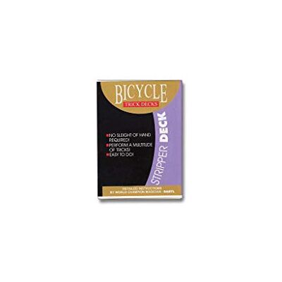 Bicycle Stripper Deck (Red) by US Playing Card Trick - Publicité Bicycle Stripper Deck (Red) by US Playing Card Trick - Publicité