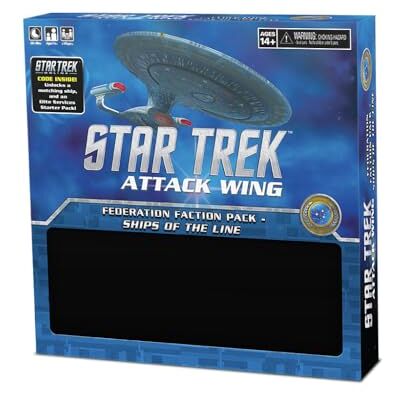 WizKids Star Trek: Attack Wing : Federation Faction Pack Ships of The Line Extension Jeu de Figurines de Combat de Science-Fiction, partir de 14 Ans, 2 Joueurs et Plus, 60 Minutes - Publicité WizKids Star Trek: Attack Wing : Federation Faction Pack Ships of The Line Extension Jeu de Figurines de Combat de Science-Fiction, partir de 14 Ans, 2 Joueurs et Plus, 60 Minutes - Publicité