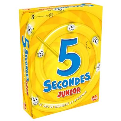 Goliath 5 Secondes Junior Jeu de Société Drôle pour Enfants dès 6 Ans – 1 Question, 3 réponses, 5 Secondes – Rires & Rapidité Apprendre en S’Amusant 2+ Joueurs en Français - Publicité Goliath 5 Secondes Junior Jeu de Société Drôle pour Enfants dès 6 Ans – 1 Question, 3 réponses, 5 Secondes – Rires & Rapidité Apprendre en S’Amusant 2+ Joueurs en Français - Publicité