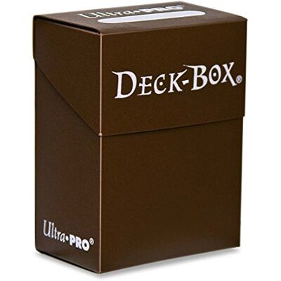 Ultra Pro 330462 Jeu De Cartes Deckbox Solid Brown C30 - Publicité Ultra Pro 330462 Jeu De Cartes Deckbox Solid Brown C30 - Publicité