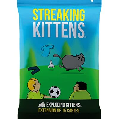 Asmodee Exploding Kittens Extension : Streaking Kittens Jeu de Société A partir de : 7 Ans 2 à 5 Joueurs Temps :15 Min - Publicité Asmodee Exploding Kittens Extension : Streaking Kittens Jeu de Société A partir de : 7 Ans 2 à 5 Joueurs Temps :15 Min - Publicité