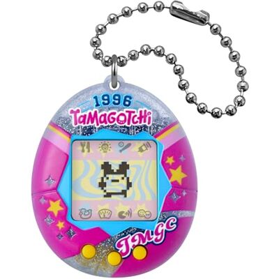 TAMAGOTCHI Bandai – Original – College Sweat – Animal interactif écran LCD en Français, Mini-Jeux – Idée Cadeau Jeu Animal virtuel – Rose et Argenté – Jouet Enfant 8 Ans et + – 46175 - Publicité TAMAGOTCHI Bandai – Original – College Sweat – Animal interactif écran LCD en Français, Mini-Jeux – Idée Cadeau Jeu Animal virtuel – Rose et Argenté – Jouet Enfant 8 Ans et + – 46175 - Publicité