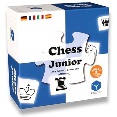 ART Chess Junior Jeu d'échecs pour Enfants, Bleu et Blanc, 0019 version anglaise - Publicité ART Chess Junior Jeu d'échecs pour Enfants, Bleu et Blanc, 0019 version anglaise - Publicité