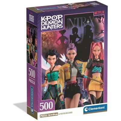 Clementoni – Puzzle 500 pièces K-Pop Demon Hunters – Dès 14 Ans – Illustration Tendance – Poster Inclus – Idée Cadeau Jeu de société - Publicité Clementoni – Puzzle 500 pièces K-Pop Demon Hunters – Dès 14 Ans – Illustration Tendance – Poster Inclus – Idée Cadeau Jeu de société - Publicité