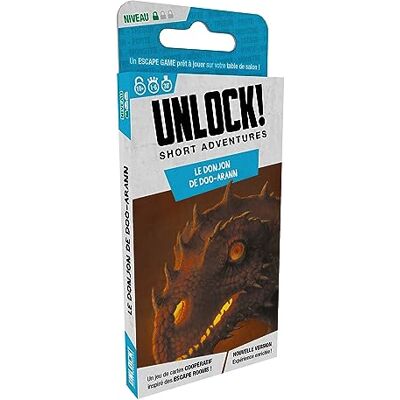 Asmodee Space Cowboys Unlock! Short Adventures 4 : Doo Arann's Dungeon – Jeu de cartes immersif pour enfants et adultes, à partir de 10 ans, 1 à 6 joueurs, 30 minutes de jeu, fabriqué - Publicité Asmodee Space Cowboys Unlock! Short Adventures 4 : Doo Arann's Dungeon – Jeu de cartes immersif pour enfants et adultes, à partir de 10 ans, 1 à 6 joueurs, 30 minutes de jeu, fabriqué - Publicité