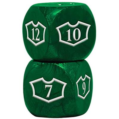 Ultra Pro Deluxe 22MM Forest Loyalty Dice Set with 7-12 for Magic: The Gathering - Publicité Ultra Pro Deluxe 22MM Forest Loyalty Dice Set with 7-12 for Magic: The Gathering - Publicité