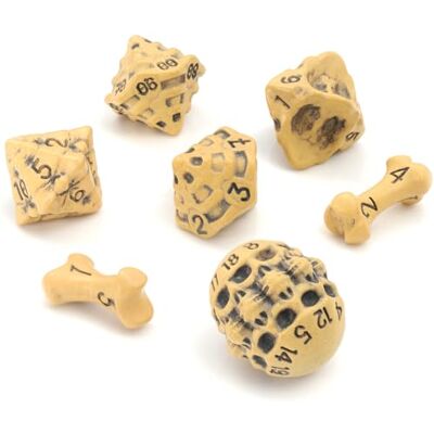 Lynx - DND Dice Set - Crâne et Os - Polyédrique - Ensemble de Dés - Publicité Lynx - DND Dice Set - Crâne et Os - Polyédrique - Ensemble de Dés - Publicité
