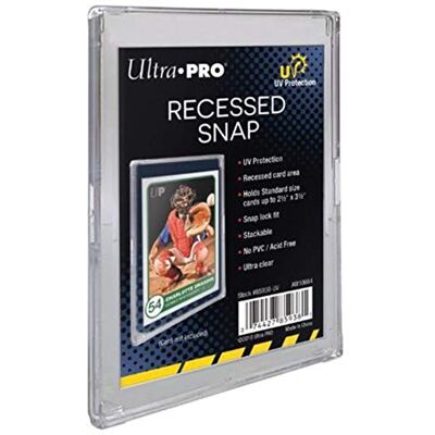 Ultra Pro - UV Recessed Snap Card Holder Porte-Cartes, 85938-UV - Publicité Ultra Pro - UV Recessed Snap Card Holder Porte-Cartes, 85938-UV - Publicité