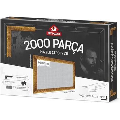 ART Cadre puzzle doré de 2000 pièces démonté - Publicité ART Cadre puzzle doré de 2000 pièces démonté - Publicité