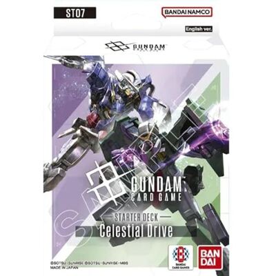 BANDAI Gundam ST07 Lot de 50 cartes de démarrage Celestial Drive - Publicité BANDAI Gundam ST07 Lot de 50 cartes de démarrage Celestial Drive - Publicité