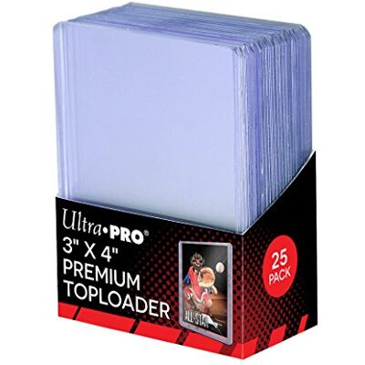 Ultra Pro -330442 Toploader Premium Protèges Cartes 3" X 4" Transparent 25 Pièces - Publicité Ultra Pro -330442 Toploader Premium Protèges Cartes 3" X 4" Transparent 25 Pièces - Publicité