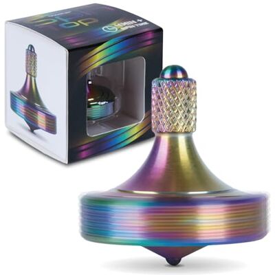 Bopster Toupie en métal Toupie rotative à la main Pour enfants et adultes 4 minutes de rotation 41 g Soulage le stress, la concentration, le jeu sensoriel Multicolore - Publicité Bopster Toupie en métal Toupie rotative à la main Pour enfants et adultes 4 minutes de rotation 41 g Soulage le stress, la concentration, le jeu sensoriel Multicolore - Publicité