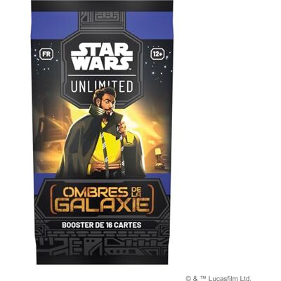 Hasbro Star Wars Galaxy Shadows Booster - paquet de cartes - Publicité Hasbro Star Wars Galaxy Shadows Booster - paquet de cartes - Publicité