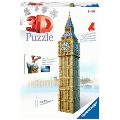 Ravensburger 12554 - Big Ben - Puzzle 3D de Londres - Publicité Ravensburger 12554 - Big Ben - Puzzle 3D de Londres - Publicité