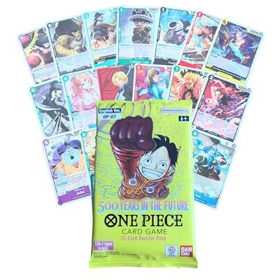 BANDAI One Piece JCC Jeu de cartes à collectionner OP-07 500 Years in the Future Booster Pack de 12 cartes Anglais - Publicité BANDAI One Piece JCC Jeu de cartes à collectionner OP-07 500 Years in the Future Booster Pack de 12 cartes Anglais - Publicité