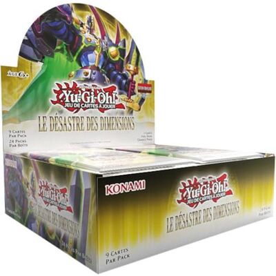 Yu-Gi-Oh! Boite de 24 boosters Le Désastre des Dimensions Jeu de Cartes à Jouer 216 Cartes Dès 6 Ans Édition française - Publicité Yu-Gi-Oh! Boite de 24 boosters Le Désastre des Dimensions Jeu de Cartes à Jouer 216 Cartes Dès 6 Ans Édition française - Publicité