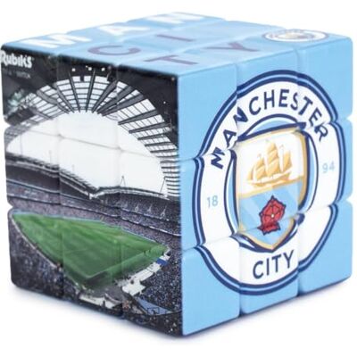 Paul Lamond Manchester City Cube de Rubik Football - Publicité Paul Lamond Manchester City Cube de Rubik Football - Publicité
