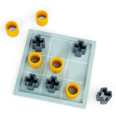 Bigjigs Toys Tic Tac Toe Game de Noughts and Cross en Bois et en Silicone 11pc, Jeux de société Classiques, Planche en Bois Durable avec des Formes xoxo en Silicone, Jouets pour Les Enfants, - Publicité Bigjigs Toys Tic Tac Toe Game de Noughts and Cross en Bois et en Silicone 11pc, Jeux de société Classiques, Planche en Bois Durable avec des Formes xoxo en Silicone, Jouets pour Les Enfants, - Publicité