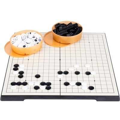 Engelhart Jeu De Go Magnetique Goban Pliant 36 X 36 Cm, 361 Pierres, Rangement Jeu De Strategie Japonais Avec Compartiment Integre Plateau Voyage Compact Pour Debutant, Adulte, Enfant Et Famille - Publicité Engelhart Jeu De Go Magnetique Goban Pliant 36 X 36 Cm, 361 Pierres, Rangement Jeu De Strategie Japonais Avec Compartiment Integre Plateau Voyage Compact Pour Debutant, Adulte, Enfant Et Famille - Publicité