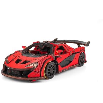 ART Puzzle 3D, voiture de course rouge, EWA, bois, 237 pièces - Publicité ART Puzzle 3D, voiture de course rouge, EWA, bois, 237 pièces - Publicité