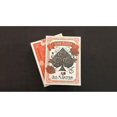 SOLOMAGIA Rose Elites Old Masters (Red) Marked Deck Playing Cards - Publicité SOLOMAGIA Rose Elites Old Masters (Red) Marked Deck Playing Cards - Publicité