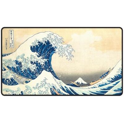Ultra Pro : Fine Art : The Great Wave Off Kanagawa : Tapis de jeu cousu noir - Publicité Ultra Pro : Fine Art : The Great Wave Off Kanagawa : Tapis de jeu cousu noir - Publicité