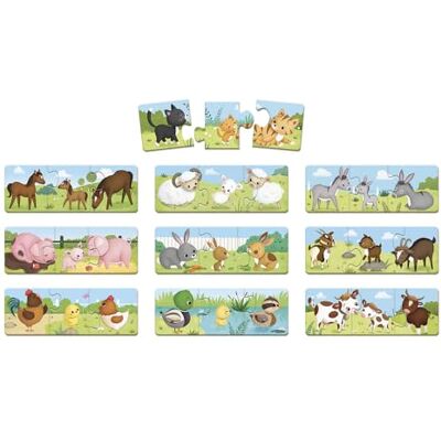 Janod Trionimo Puzzle - Jeu d'association d'animaux de 30 pièces - Publicité Janod Trionimo Puzzle - Jeu d'association d'animaux de 30 pièces - Publicité