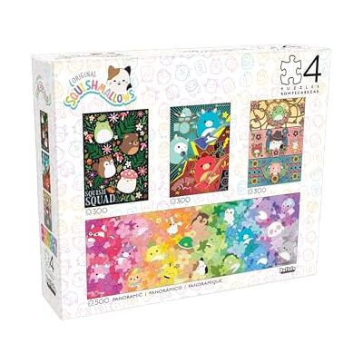 Buffalo Games Squishmallows – Lot de 4 x 1 – Multipack Squish – Divers Puzzles pour Adultes – Puzzle Stimulant Parfait pour Les soirées de Jeu - Publicité Buffalo Games Squishmallows – Lot de 4 x 1 – Multipack Squish – Divers Puzzles pour Adultes – Puzzle Stimulant Parfait pour Les soirées de Jeu - Publicité