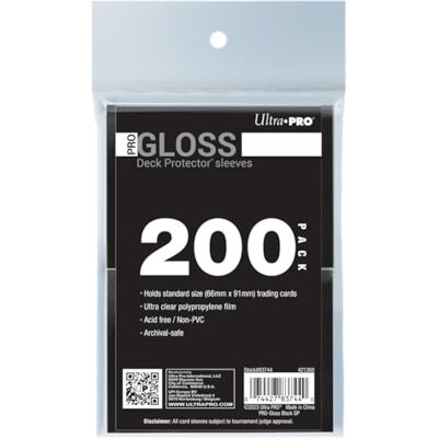 Ultra Pro Protège-cartes standard Pro Gloss 200 ct noir Protège et stocke les objets de collection, les cartes de sport, MTG, D&D, taille standard, finition brillante haute clarté - Publicité Ultra Pro Protège-cartes standard Pro Gloss 200 ct noir Protège et stocke les objets de collection, les cartes de sport, MTG, D&D, taille standard, finition brillante haute clarté - Publicité