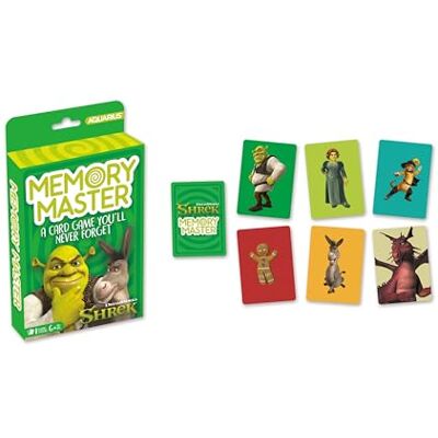 AQUARIUS Shrek Memory Master Jeu de cartes amusant pour enfants, adolescents et adultes – Cadeau de soirée de jeu divertissant – Produit sous licence officielle Shrek - Publicité AQUARIUS Shrek Memory Master Jeu de cartes amusant pour enfants, adolescents et adultes – Cadeau de soirée de jeu divertissant – Produit sous licence officielle Shrek - Publicité