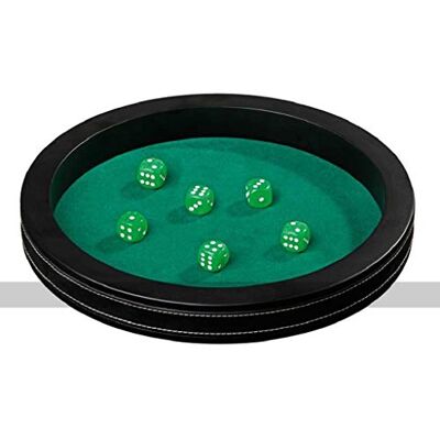 Philos Dice Tray Extra Large with Leatherette Decoration - Publicité Philos Dice Tray Extra Large with Leatherette Decoration - Publicité