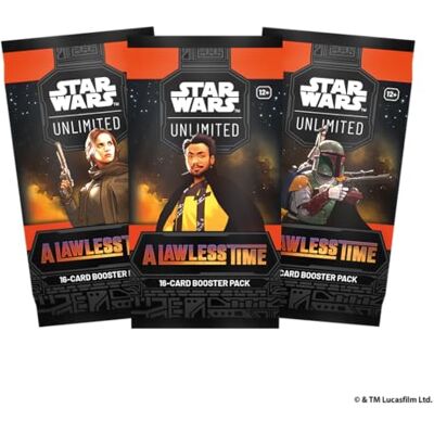 Asmodee FFG Star Wars™ : Unlimited Jeu de Cartes à Collectionner Booster A Lawless Time pour Adultes et Enfants, dès 12 Ans, 2+ Joueurs Version Anglaise. Publicité Asmodee FFG Star Wars™ : Unlimited Jeu de Cartes à Collectionner Booster A Lawless Time pour Adultes et Enfants, dès 12 Ans, 2+ Joueurs Version Anglaise. Publicité