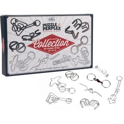 Professeur Puzzle Coffret de Casse-tête en Métal - 10 pcs - Publicité Professeur Puzzle Coffret de Casse-tête en Métal - 10 pcs - Publicité
