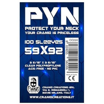 Cranio Creations Pyn 100 Protèges Cartes - Protection pour Cartes de Jeu - Publicité Cranio Creations Pyn 100 Protèges Cartes - Protection pour Cartes de Jeu - Publicité