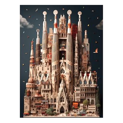 Anatolian Puzzle La Sagrada Familia, puzzle de 1000 pièces, #1163 - Publicité Anatolian Puzzle La Sagrada Familia, puzzle de 1000 pièces, #1163 - Publicité