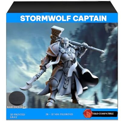 ART Figurine Stormwolf Captain 32 mm – Non Peintes – Idéal pour Donjons & Dragons, Pathfinder et Jeux de Rôle Fantastiques - Publicité ART Figurine Stormwolf Captain 32 mm – Non Peintes – Idéal pour Donjons & Dragons, Pathfinder et Jeux de Rôle Fantastiques - Publicité