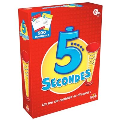 Goliath 5 Secondes Jeu de Société d'Ambiance pour Adultes & Enfants dès 8 Ans – Jeu Questions Réponses en 5 Sec– Rires & Rapidité Idée Cadeau Famille 2+ Joueurs en Français - Publicité Goliath 5 Secondes Jeu de Société d'Ambiance pour Adultes & Enfants dès 8 Ans – Jeu Questions Réponses en 5 Sec– Rires & Rapidité Idée Cadeau Famille 2+ Joueurs en Français - Publicité
