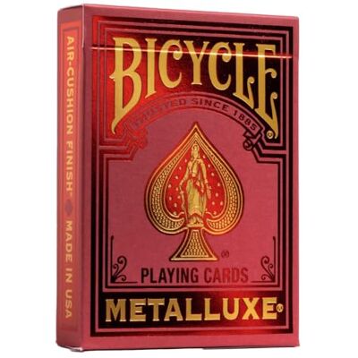 Bicycle Jeu de cartes : Metalluxe Rouge - Publicité Bicycle Jeu de cartes : Metalluxe Rouge - Publicité