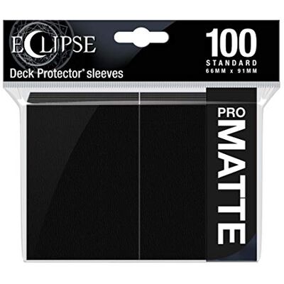 Ultra Pro E-15613 Eclipse Lot de 100 Pochettes Mates Standard Noir de Jais - Publicité Ultra Pro E-15613 Eclipse Lot de 100 Pochettes Mates Standard Noir de Jais - Publicité