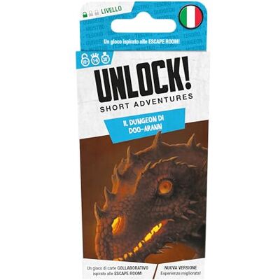 Asmodee Unlock! Short Adventures, Le Donjon de Doo-Arann Jeu de société avec App, Escape Room, 1-6 Joueurs, 10+ Ans, édition en Italien - Publicité Asmodee Unlock! Short Adventures, Le Donjon de Doo-Arann Jeu de société avec App, Escape Room, 1-6 Joueurs, 10+ Ans, édition en Italien - Publicité