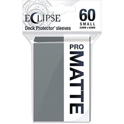 Ultra Pro Eclipse Matte Small Sleeves: Smoke Grey (60) - Publicité Ultra Pro Eclipse Matte Small Sleeves: Smoke Grey (60) - Publicité