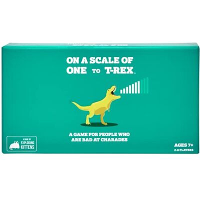 Exploding Kittens On A Scale Of One To T-Rex - Jeu de fête - Publicité Exploding Kittens On A Scale Of One To T-Rex - Jeu de fête - Publicité