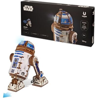 UGEARS Star Wars R2-D2 3D Puzzle Bois Adulte Maquette en Bois a Construire, Puzzle 3D, DIY, Construction Adulte, Casse Tête, La Guerre des étoiles, Maquette de Vaisseau Star Wars - Publicité UGEARS Star Wars R2-D2 3D Puzzle Bois Adulte Maquette en Bois a Construire, Puzzle 3D, DIY, Construction Adulte, Casse Tête, La Guerre des étoiles, Maquette de Vaisseau Star Wars - Publicité