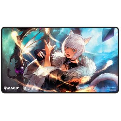 Ultra Pro Final Fantasy x Universes Beyond Y'shtola, Secret Seeker Black Stitched Playmat for Magic: The Gathering - Publicité Ultra Pro Final Fantasy x Universes Beyond Y'shtola, Secret Seeker Black Stitched Playmat for Magic: The Gathering - Publicité