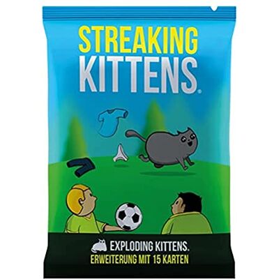 Asmodee Exploding Kittens Streaking Kittens Extension Jeu de société Jeu de Cartes 2 à 5 Joueurs À partir de 7 Ans et Plus 15 Minutes ou Plus Allemand - Publicité Asmodee Exploding Kittens Streaking Kittens Extension Jeu de société Jeu de Cartes 2 à 5 Joueurs À partir de 7 Ans et Plus 15 Minutes ou Plus Allemand - Publicité