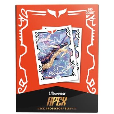 Ultra Pro Tarkir Dragonstorm Neriv, The Storm Front 105ct APEX Deck Protector™ Sleeves for Magic: The Gathering - Publicité Ultra Pro Tarkir Dragonstorm Neriv, The Storm Front 105ct APEX Deck Protector™ Sleeves for Magic: The Gathering - Publicité