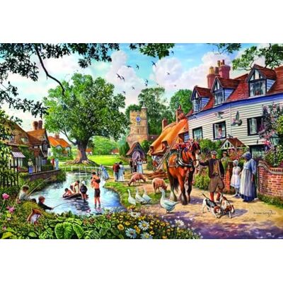 Bluebird Puzzle 1000 pièces A Village in Summer - Publicité Bluebird Puzzle 1000 pièces A Village in Summer - Publicité
