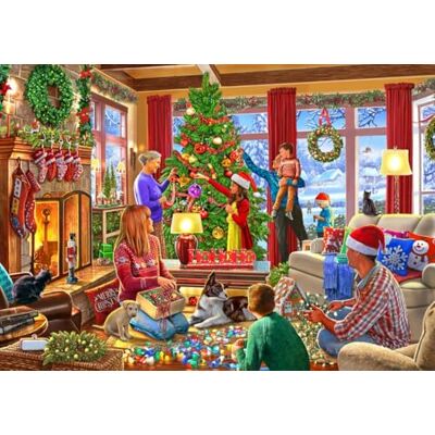Bluebird Puzzle 2000 pièces Christmas Decorating - Publicité Bluebird Puzzle 2000 pièces Christmas Decorating - Publicité
