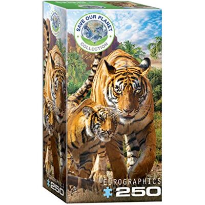 Eurographics Save Our Planet Tigres Puzzle XL - 250 Pièces - Publicité Eurographics Save Our Planet Tigres Puzzle XL - 250 Pièces - Publicité