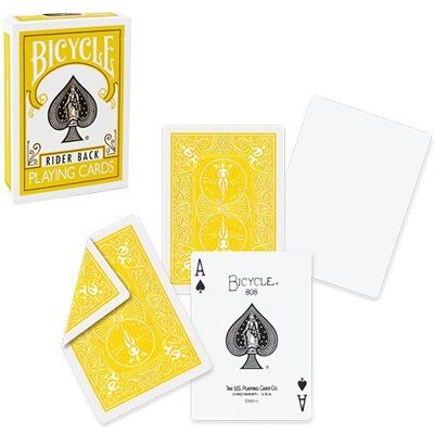Bicycle TS vendor Jeu à Dos Jaune - Publicité Bicycle TS vendor Jeu à Dos Jaune - Publicité